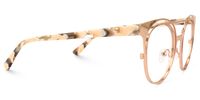 Afrodille - Round Rose/Gold Eyeglasses | Vooglam 