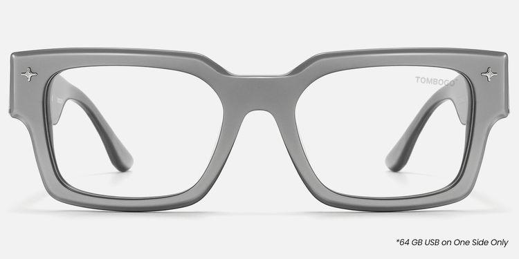 The Programmer - Chunky Silver USB Glasses | Vooglam
