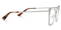 Fathiyya - Butterfly Silver Eyeglasses | Vooglam 