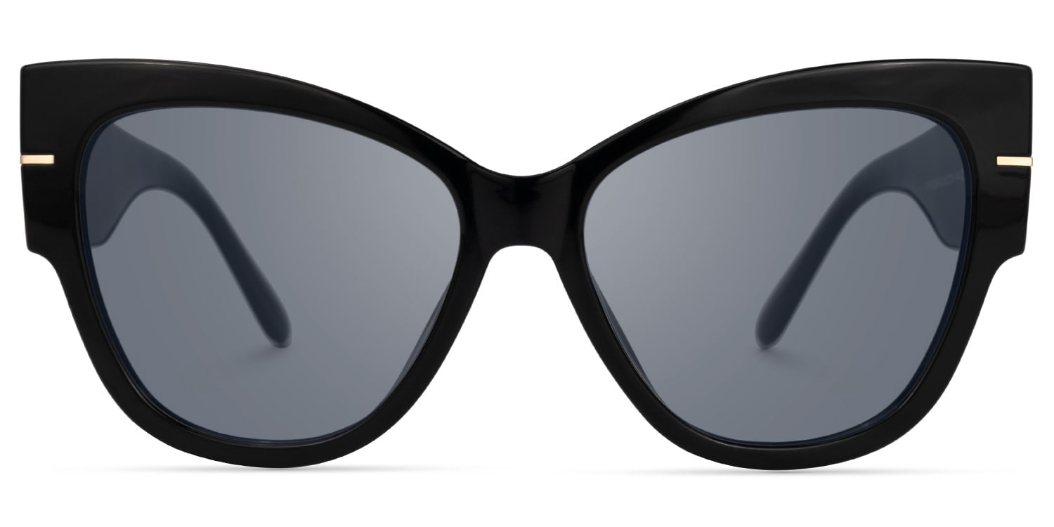 Elektra - Cat Eye Black Sunglasses - 1