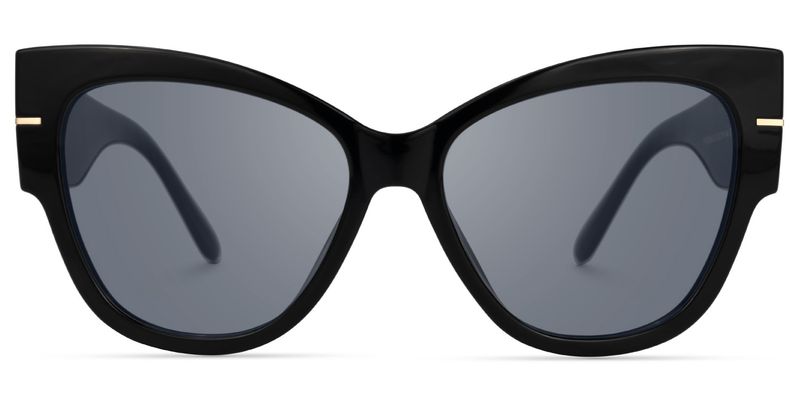 Elektra - Cat Eye Black Sunglasses