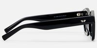 Chiclyn - Geometric Black Sunglasses | Vooglam Side View
