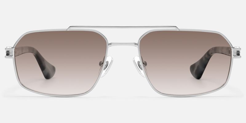 Lacey - Aviator Silver Sunglasses