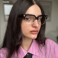 Nathifa - Browline Tortoise Eyeglasses - 6