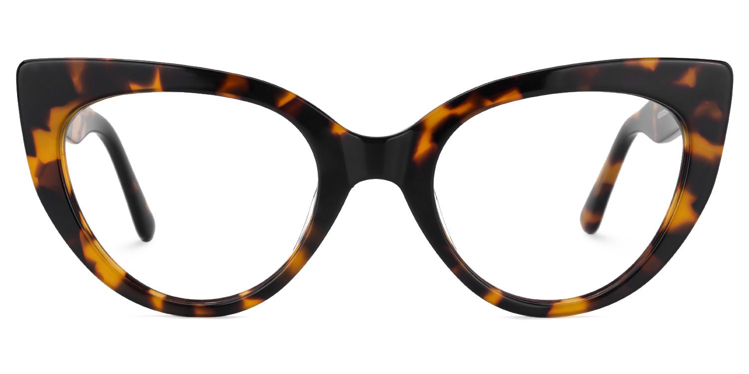 Einar - Cat Eye Tortoise Eyeglasses | Vooglam Angle View