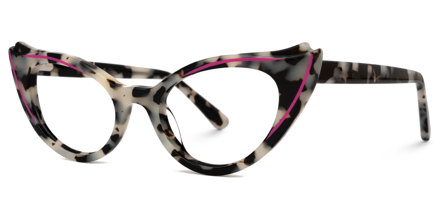 Bakir - Cat Eye Tortoise Eyeglasses | Vooglam Front View