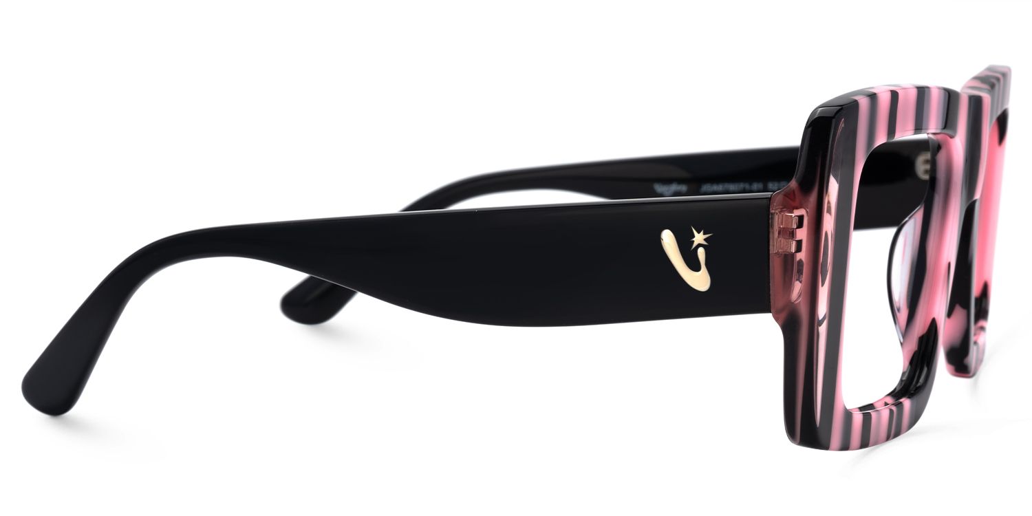 Ameya - Square Pattern Eyeglasses | Vooglam 4