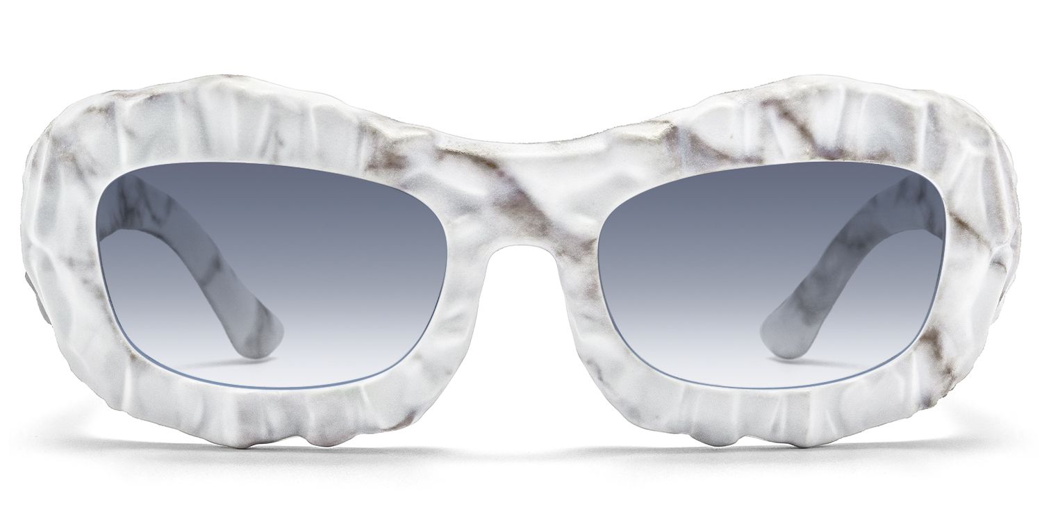 The Geologist - Geometric White Sunglasses | Vooglam Product Details 1