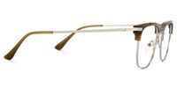 Fayruz - Browline Brown Eyeglasses | Vooglam 