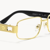 Cypher - Rectangle Gold Eyeglasses - 6