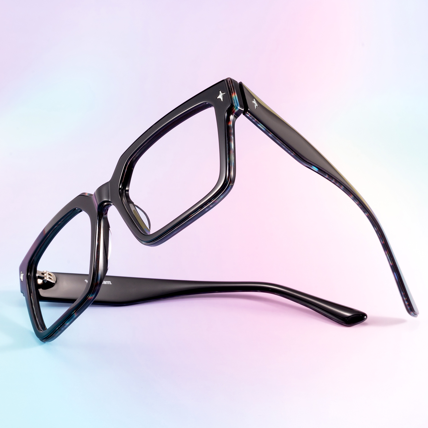Havok - Rectangle Black Eyeglasses - 3