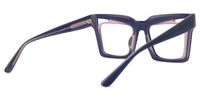 Emberlei - Square Pink/Blue Eyeglasses | Vooglam Side View