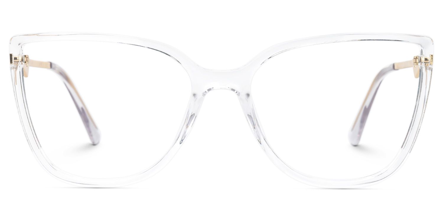 Faithan - Cat Eye Crystal Eyeglasses | Vooglam Angle View