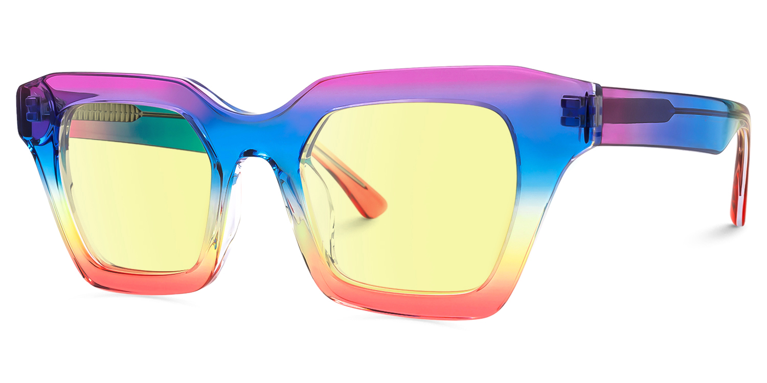 Haldis - Square Multicolor Sunglasses - 2