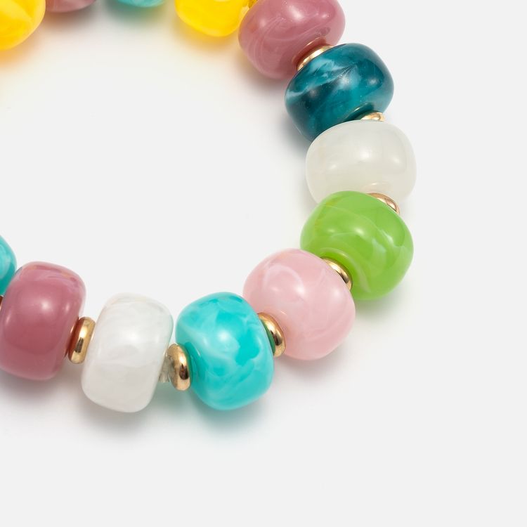Colorful Beaded Stretch Bracelet