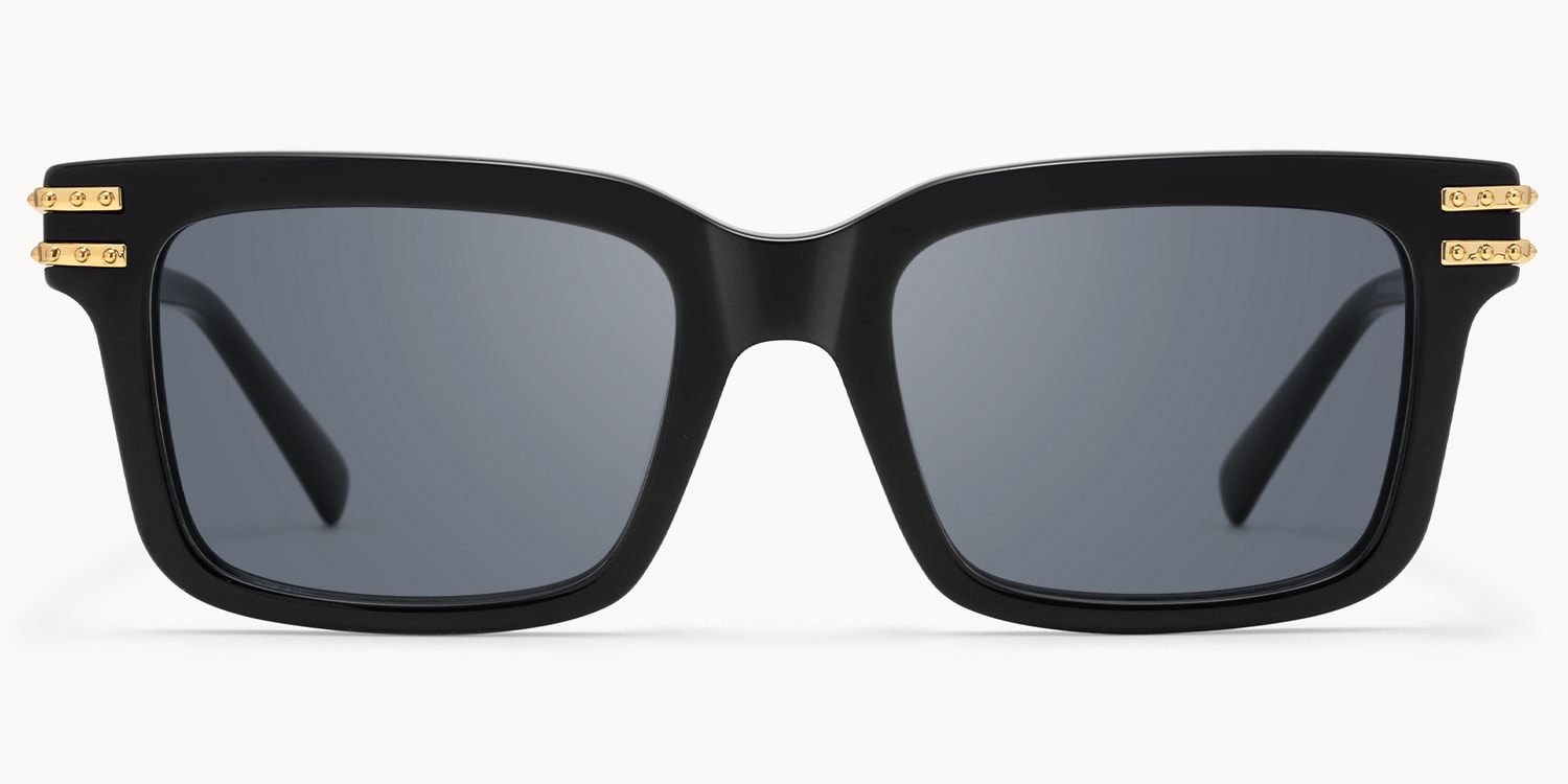 Anansi - Black Rectangle Sunglasses - 1
