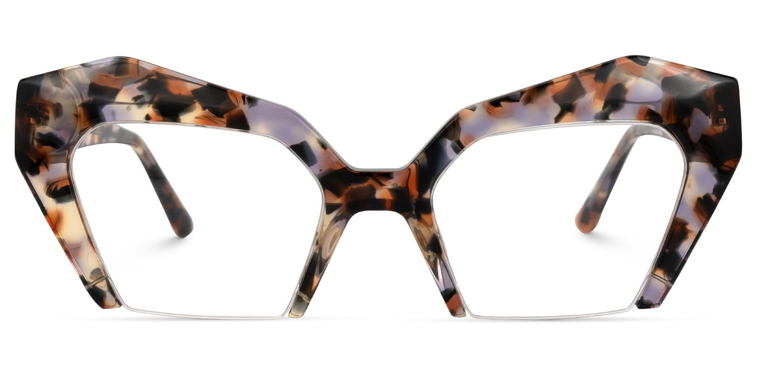 Aeneas - Cat Eye Tortoise Eyeglasses | Vooglam Angle View