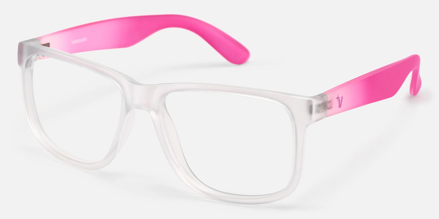 Sync - Rectangle Transparent Eyeglasses | Vooglam Front View