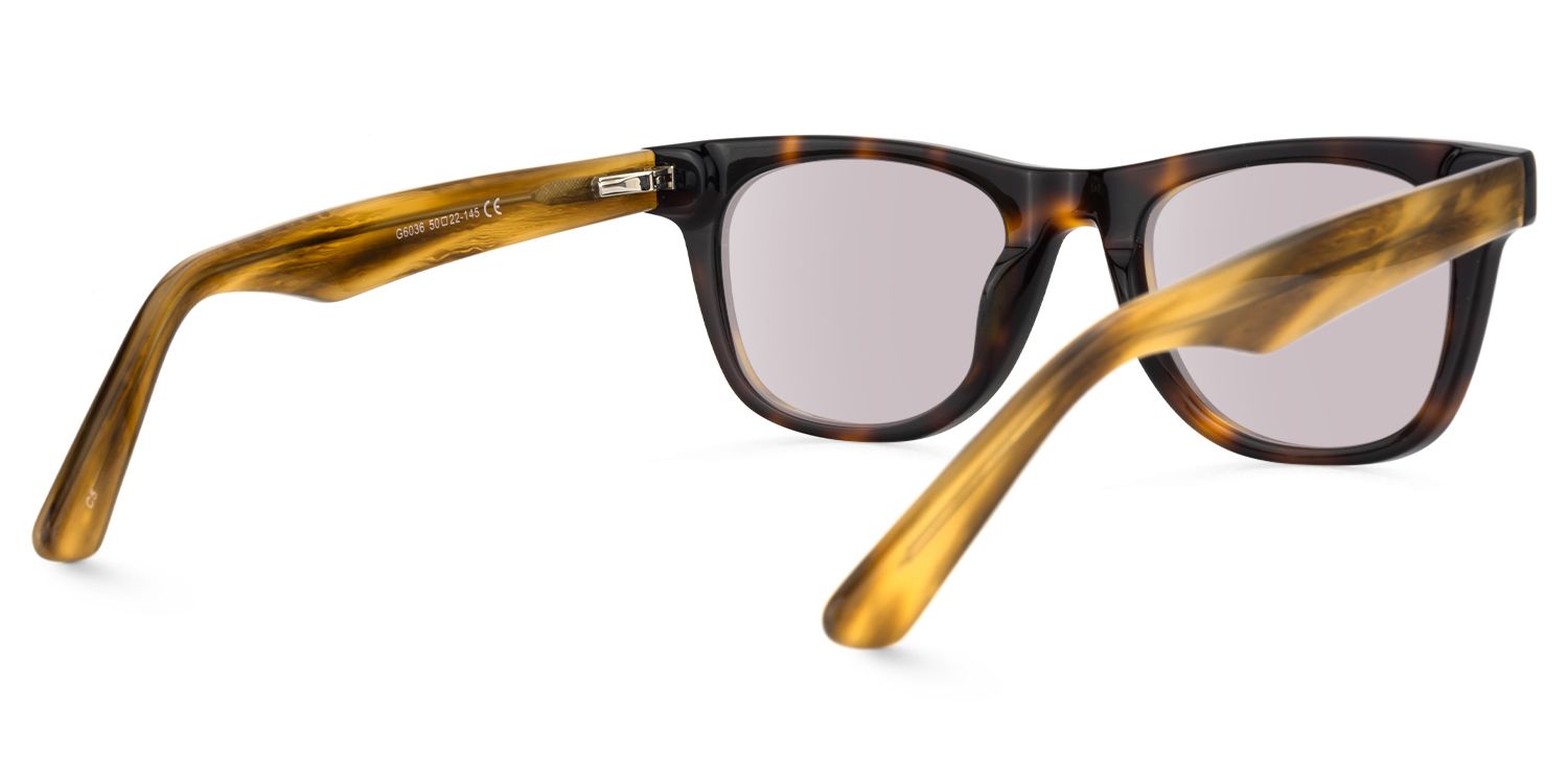 Urban - Rectangle Tortoise Sunglasses | Vooglam Side View
