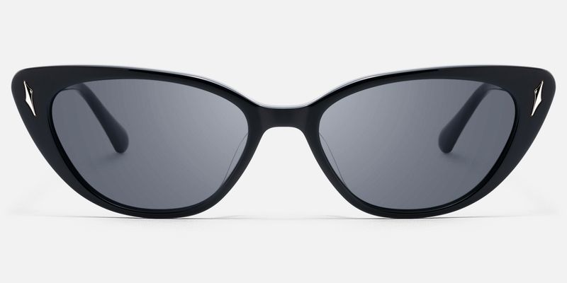 As If - Cat Eye Black Sunglasses
