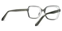 Edwald - Rectangle Grey Eyeglasses | Vooglam Side View