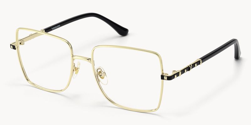 Devereu - Square Gold Eyeglasses