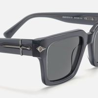 Covenant - Rectangle Gray Sunglasses | Vooglam Design Details