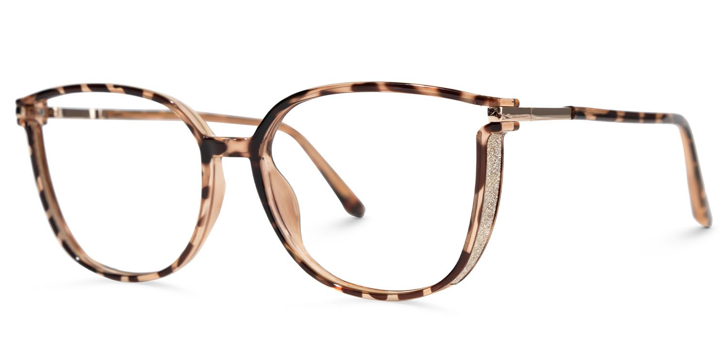 Kinfe - Square Tortoise Eyeglasses by Vooglam - Front View