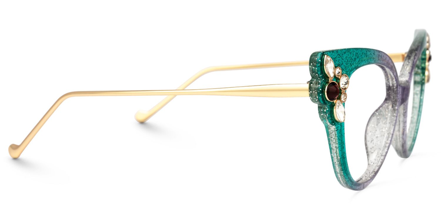 Sheffield - Cat Eye Blue/Grey Eyeglasses | Vooglam 4