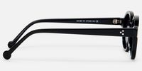 Obsidian - Round Black Sunglasses | Vooglam Side View