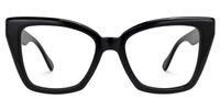 Efrem - Cat Eye Black Eyeglasses | Vooglam Angle View