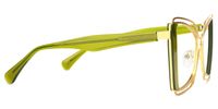 Russell - Square Green Eyeglasses | Vooglam 