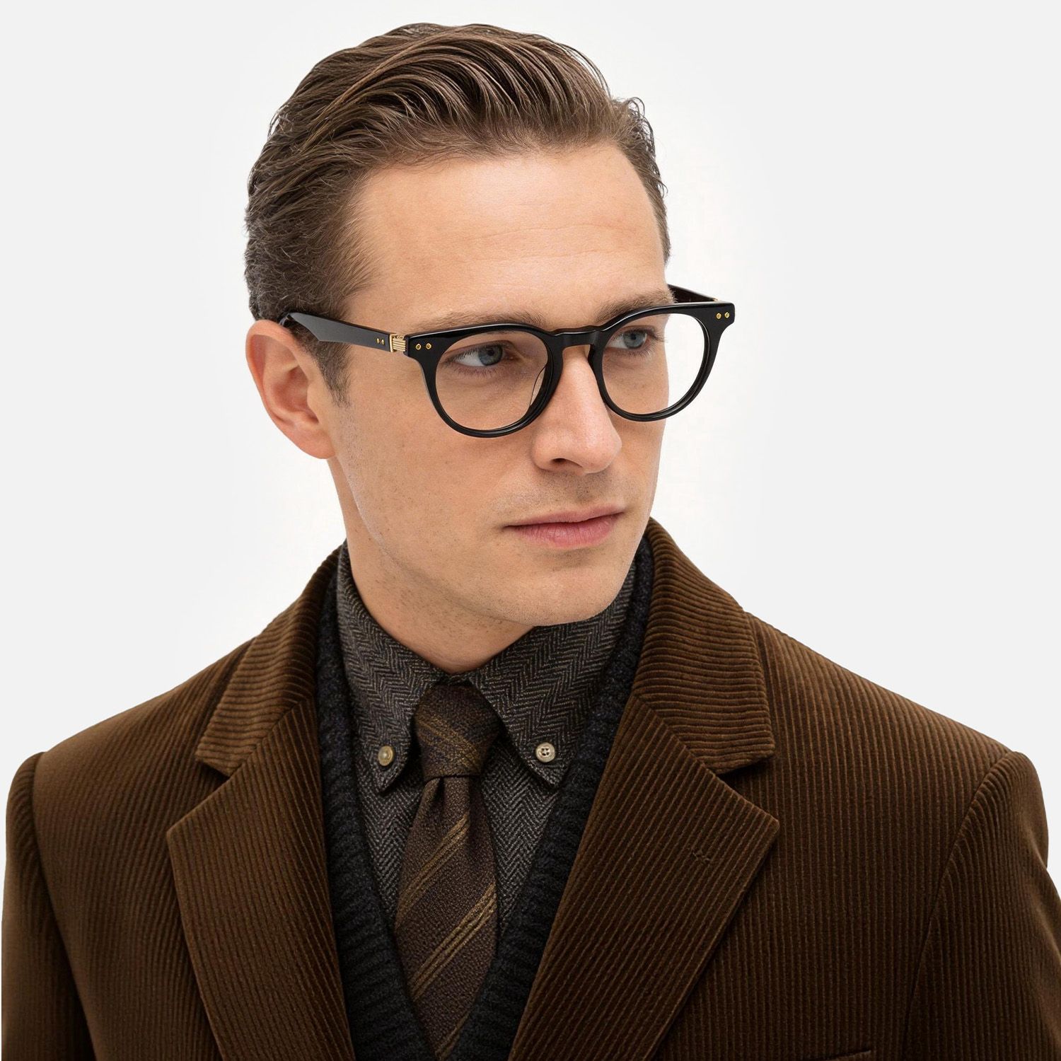 Explore the design story of Vintel - Rectangle Black Eyeglasses | Vooglam