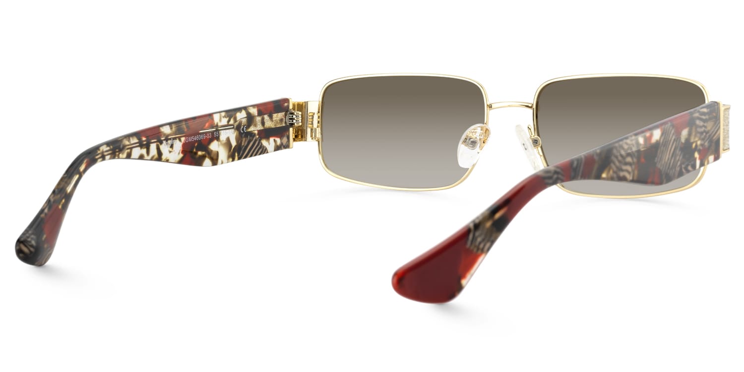 Alexandra - Rectangle Floral Eyeglasses