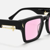 Stiletto - Rectangle Black Sunglasses | Vooglam Design Details