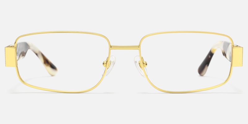Cypher - Rectangle Gold Eyeglasses