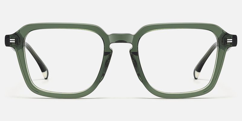 Maven - Square Green Eyeglasses