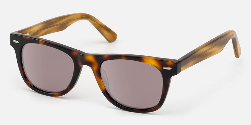 Urban - Rectangle Tortoise Sunglasses by Vooglam