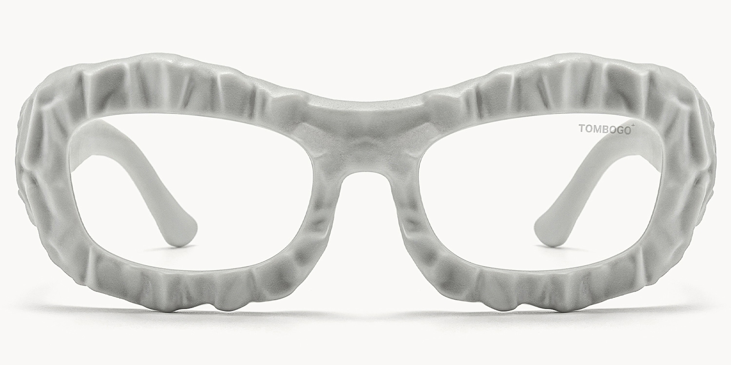 The Geologist - Geometric Gray Eyeglasses - 1