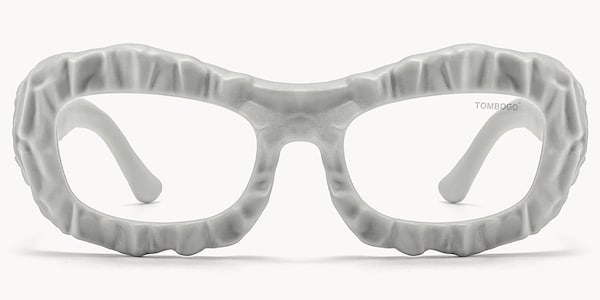The Geologist - Geometric Gray Eyeglasses