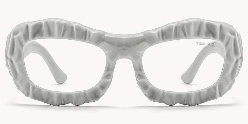 The Geologist - Geometric Gray Eyeglasses