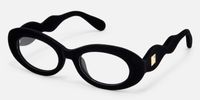 Royale - Oval Black Eyeglasses