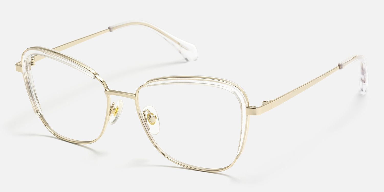 Haze - Butterfly Transparent Eyeglasses | Vooglam Front View