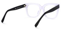 Martha - Square Pattern Eyeglasses | Vooglam Side View