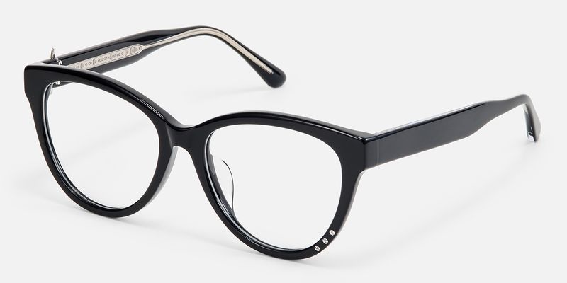 Shine in silence - Cat Eye Black Eyeglasses
