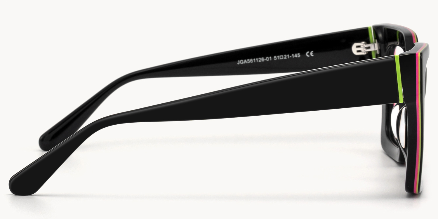 Trance - Square Black Eyeglasses - 6