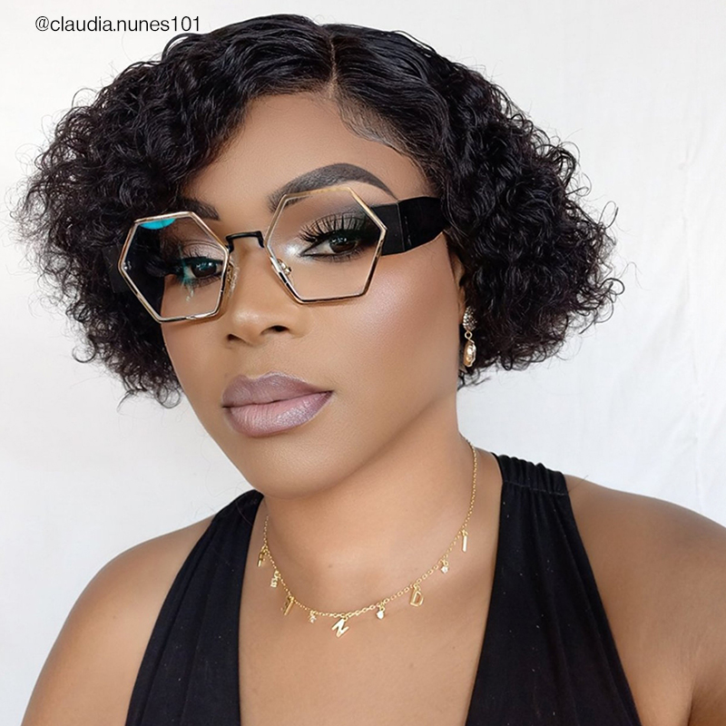 Lizzy - Geometric Gold Eyeglasses