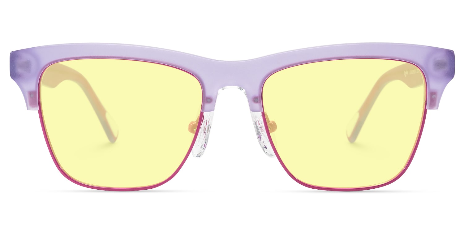 Polka - Square Purple Sunglasses - 1