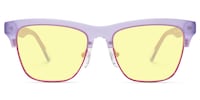 Polka - Square Purple Sunglasses - 1