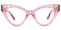 Ivey - Cat Eye Pink Eyeglasses | Vooglam Angle View